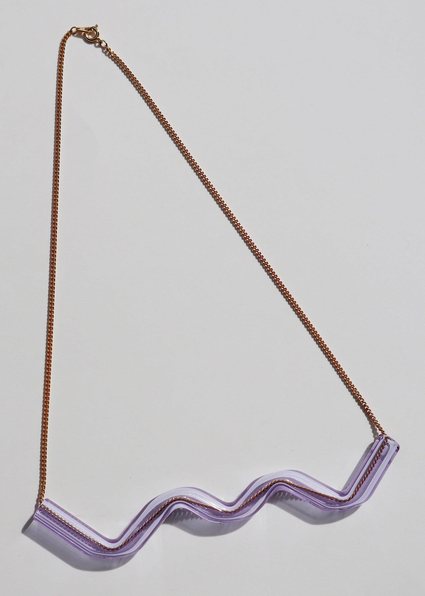 FROM THE ARCHIVES - Purple Zig Zag Tube Necklace