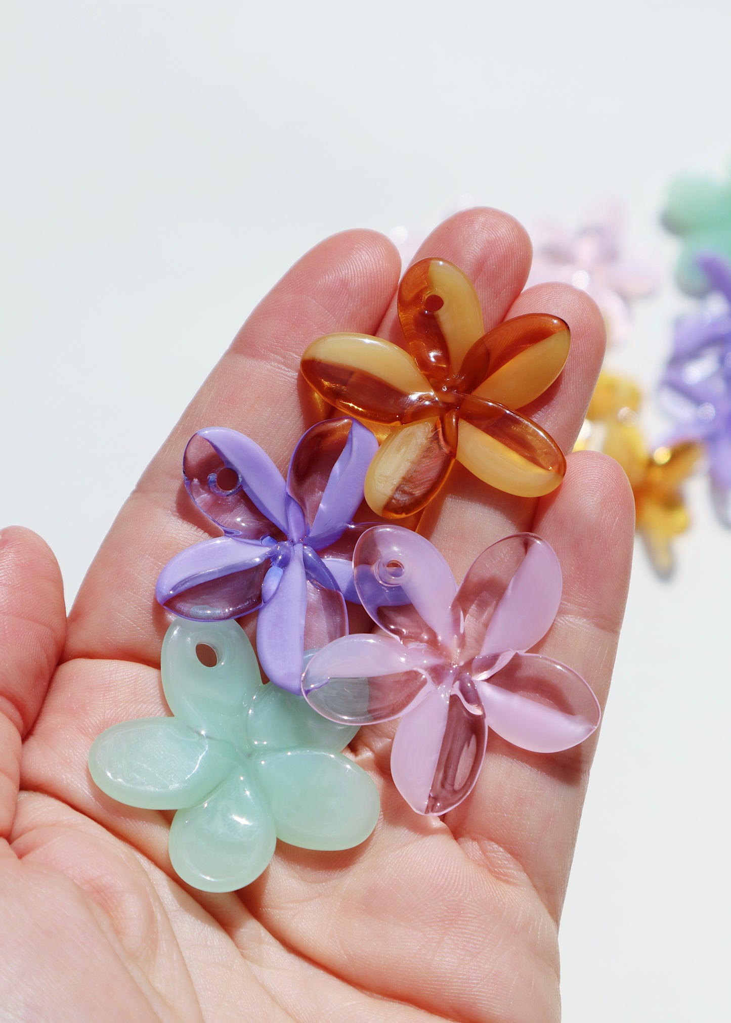 Perfectly Imperfect 40% off - Single Plumeria Necklace Pendant Flowers Multiple Colors