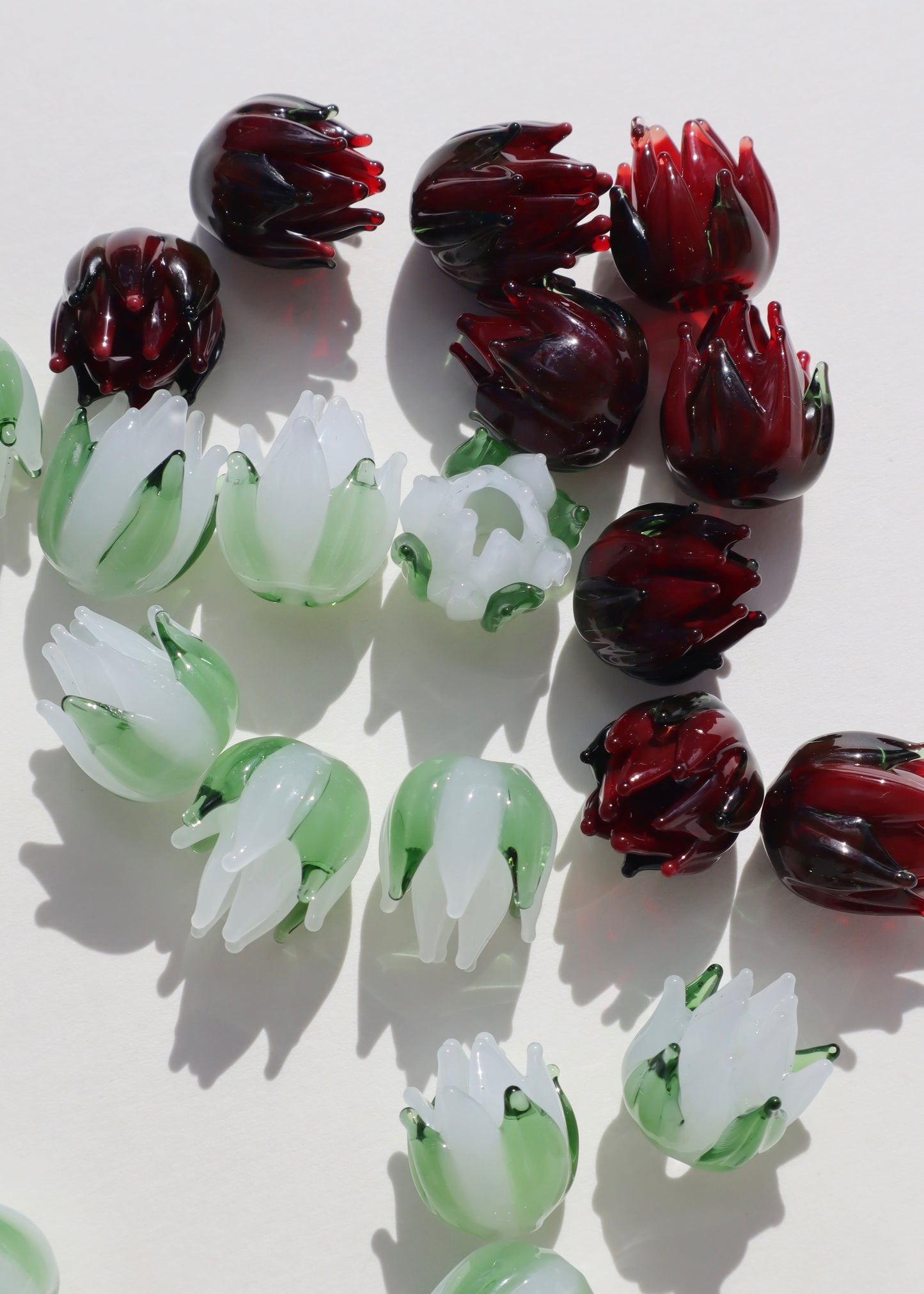 Perfectly Imperfect 40% OFF - Single Lokelani Rose Flowers Red & White