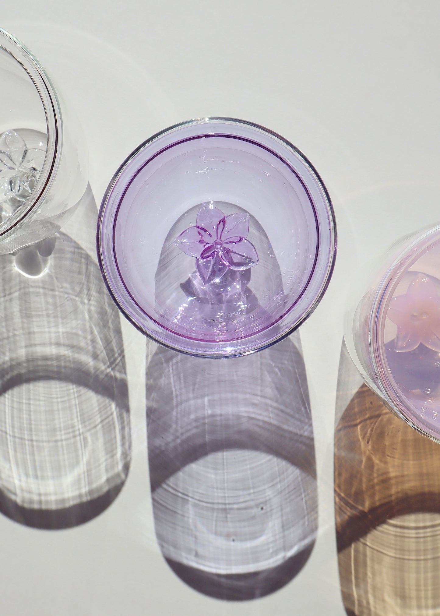 Plumeria Glass Tumbler Cup