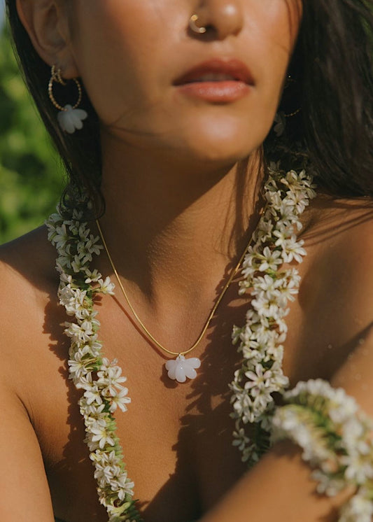 Naupaka Snake Chain Necklace 18"