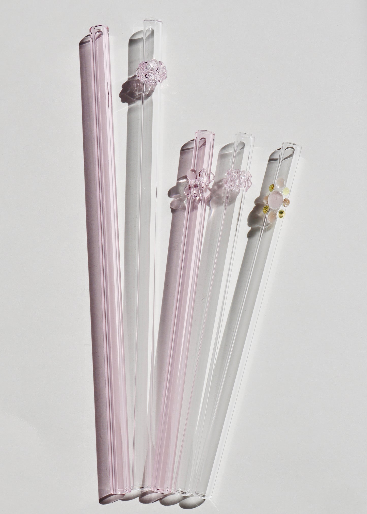 Perfectly Imperfect 40% OFF - Glass Straws - Pink & Clear Mixed Set