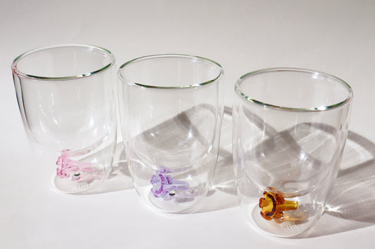 Puakenikeni Glass Tumbler Cup