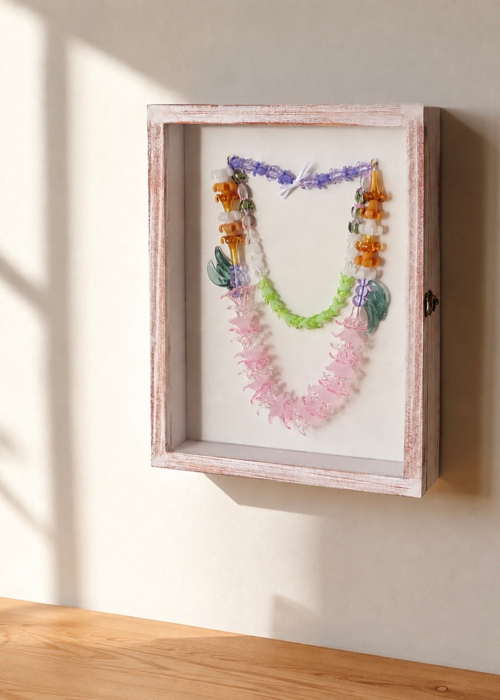 “All the Pua” Forever Lei 13” x 16" Shadowbox