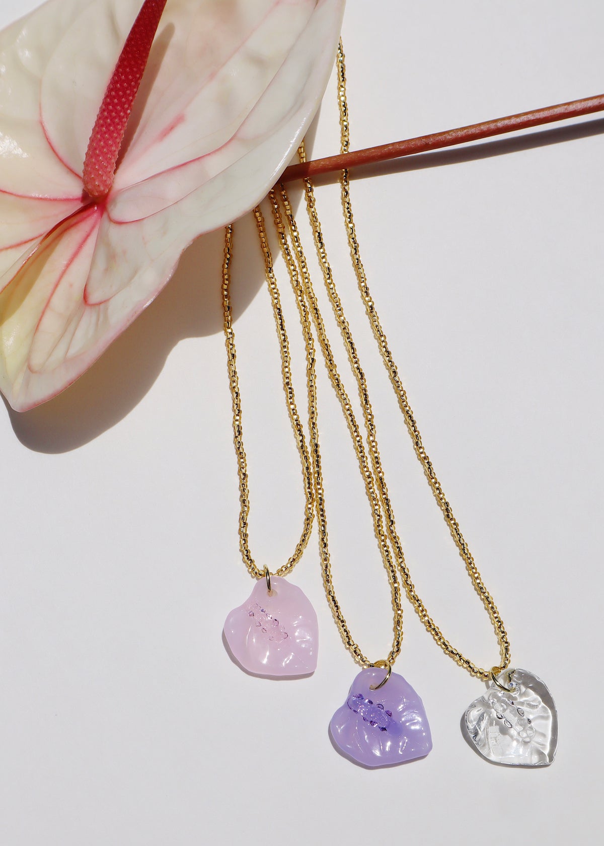Anthurium Seed Bead Necklace