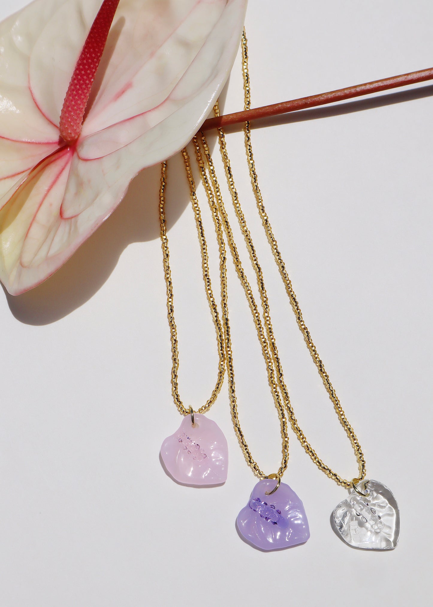 Anthurium Seed Bead Necklace