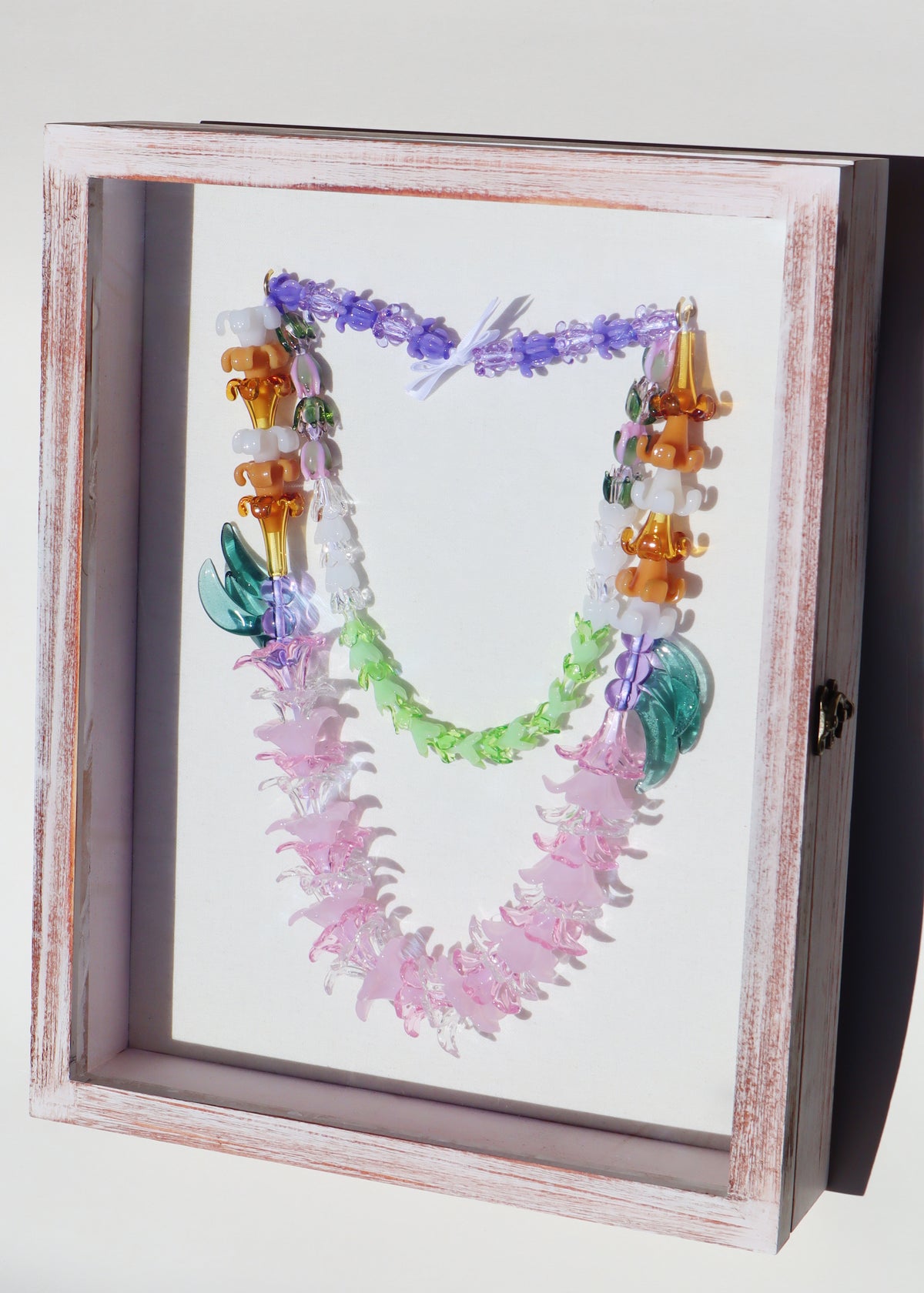 “All the Pua” Forever Lei 13” x 16" Shadowbox