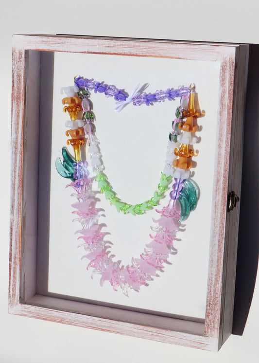 “All the Pua” Forever Lei 13” x 16" Shadowbox