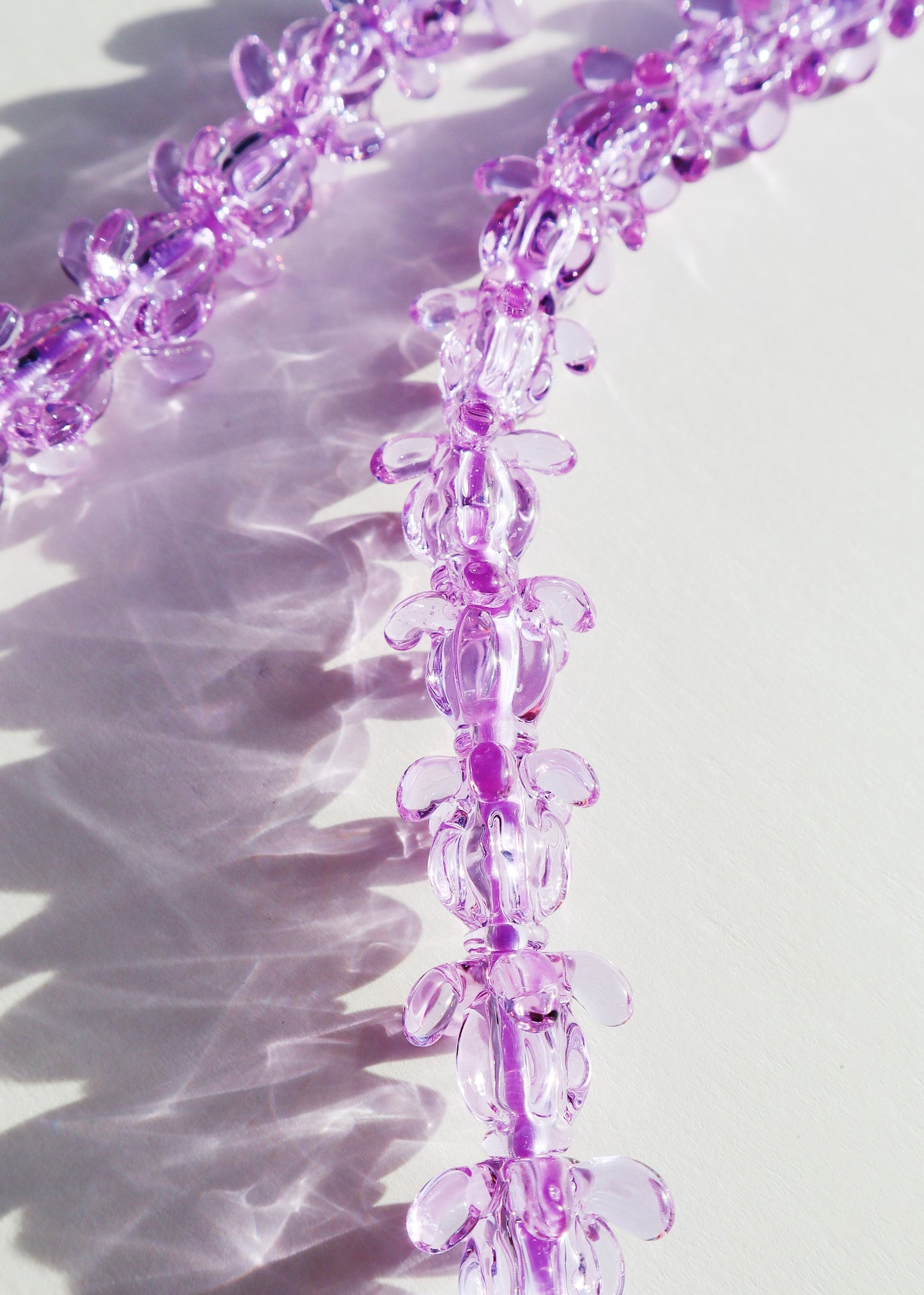 Perfectly Imperfect 40% OFF - Full Glass Crown Flower Lei with 56 Pua