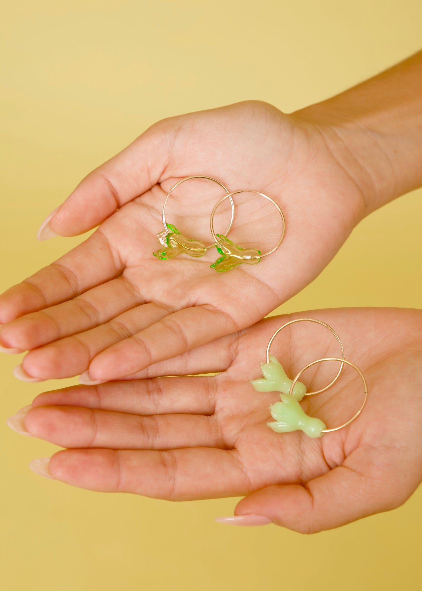 Pakalana Flower Hoop Earrings