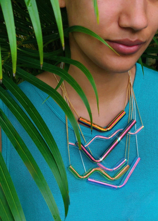 FROM THE ARCHIVES - Glass Aura Tubes for Necklaces