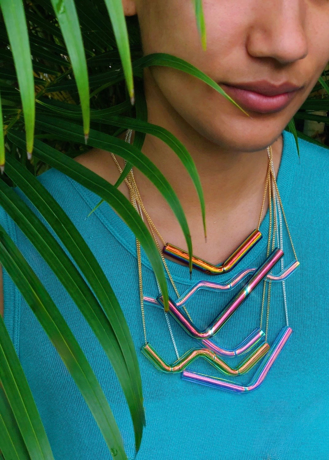 FROM THE ARCHIVES - Glass Aura Tubes for Necklaces
