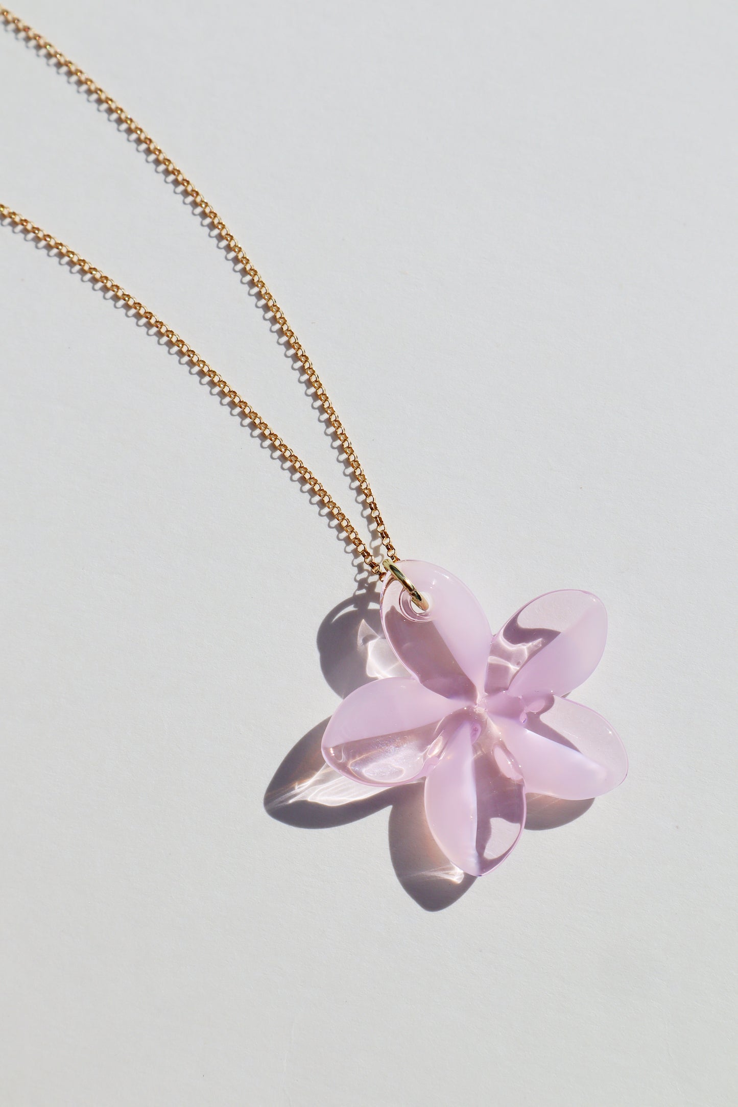 ARLIE GLASS + YIREH ~ Mixed Pink Pua Melia Necklace, Adjustable