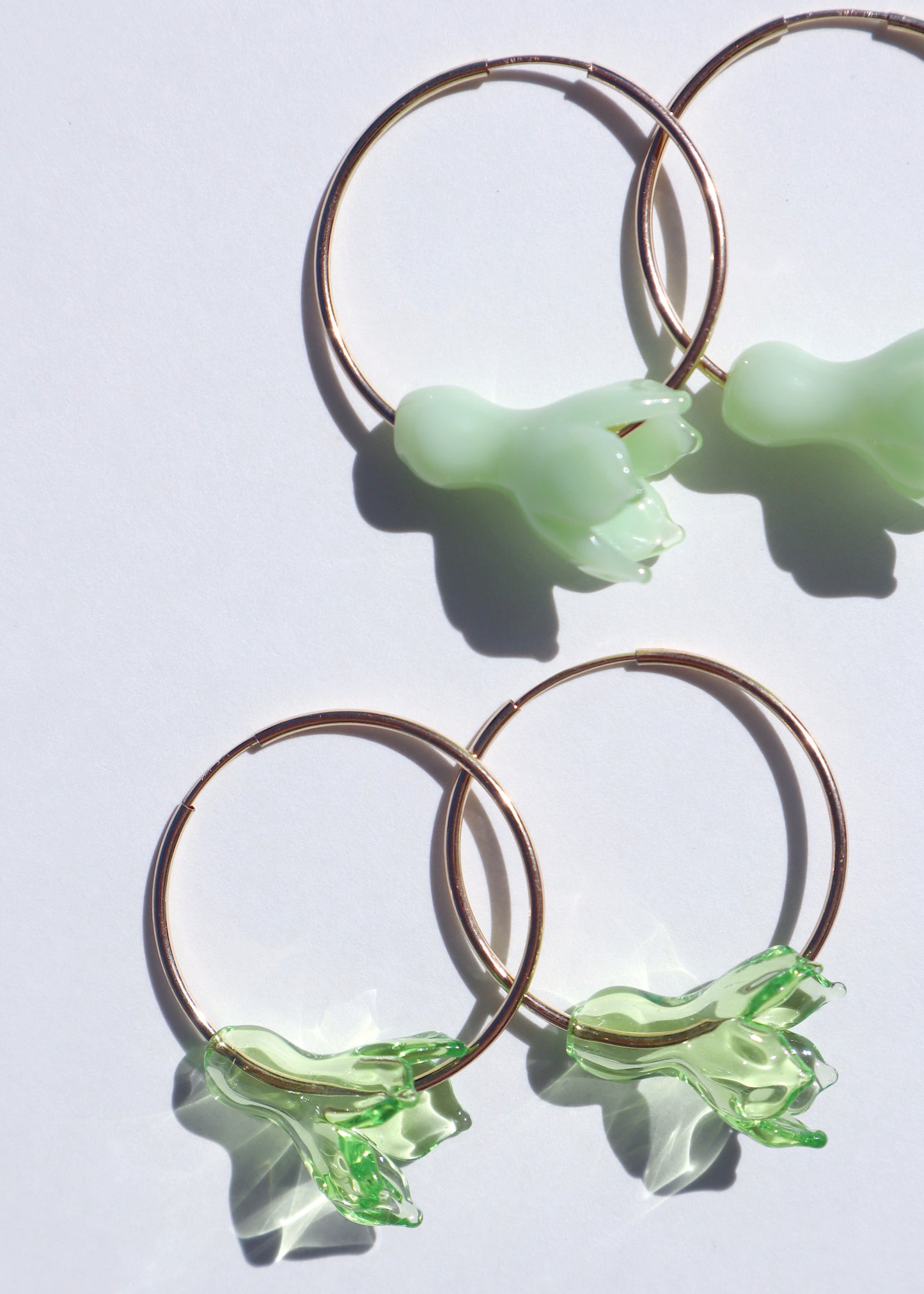 Pakalana Flower Hoop Earrings