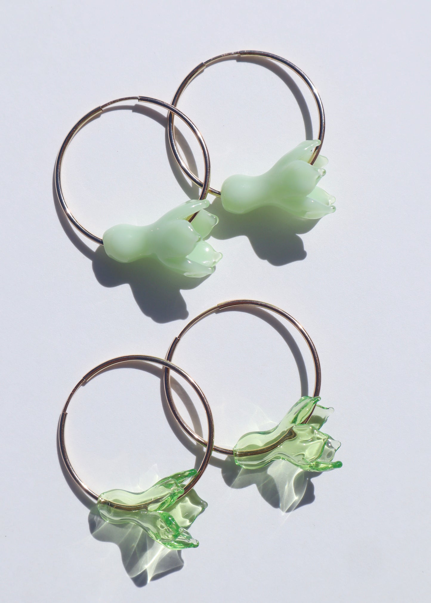 Pakalana Flower Hoop Earrings