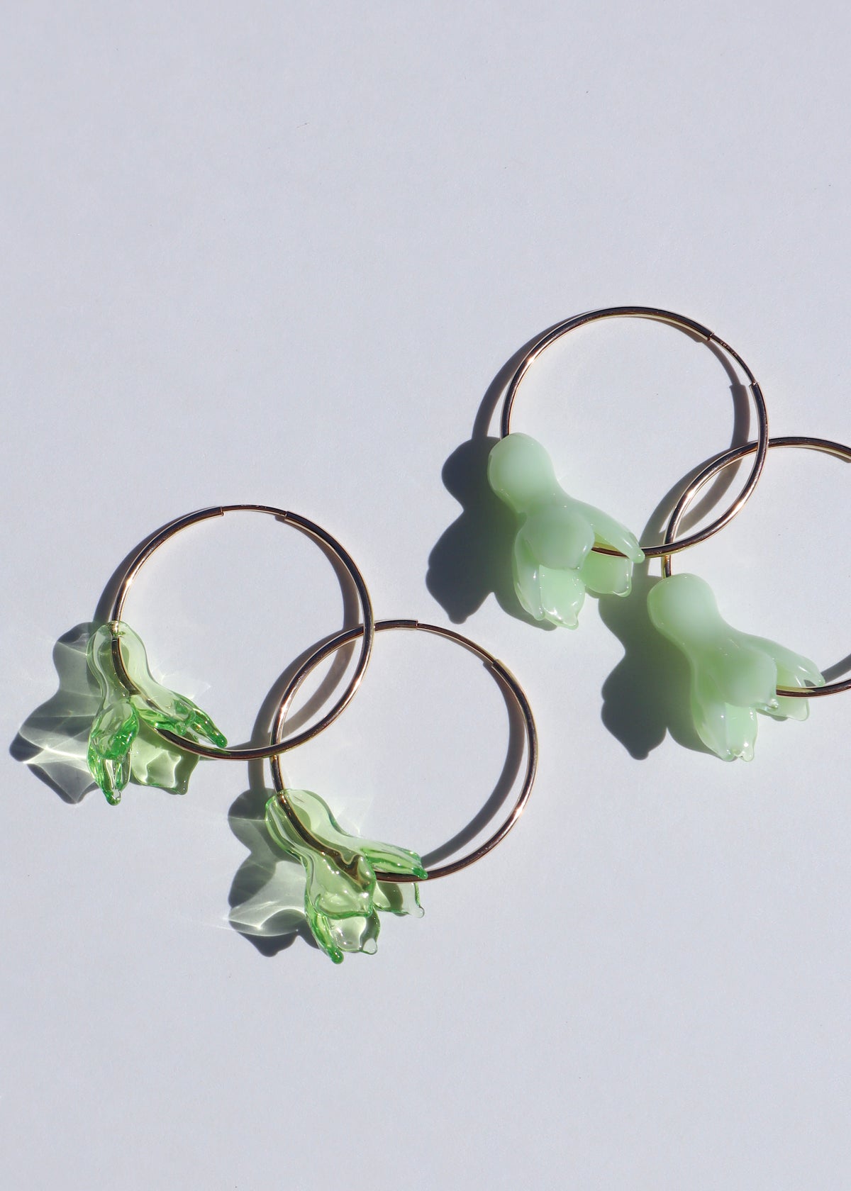 Pakalana Flower Hoop Earrings