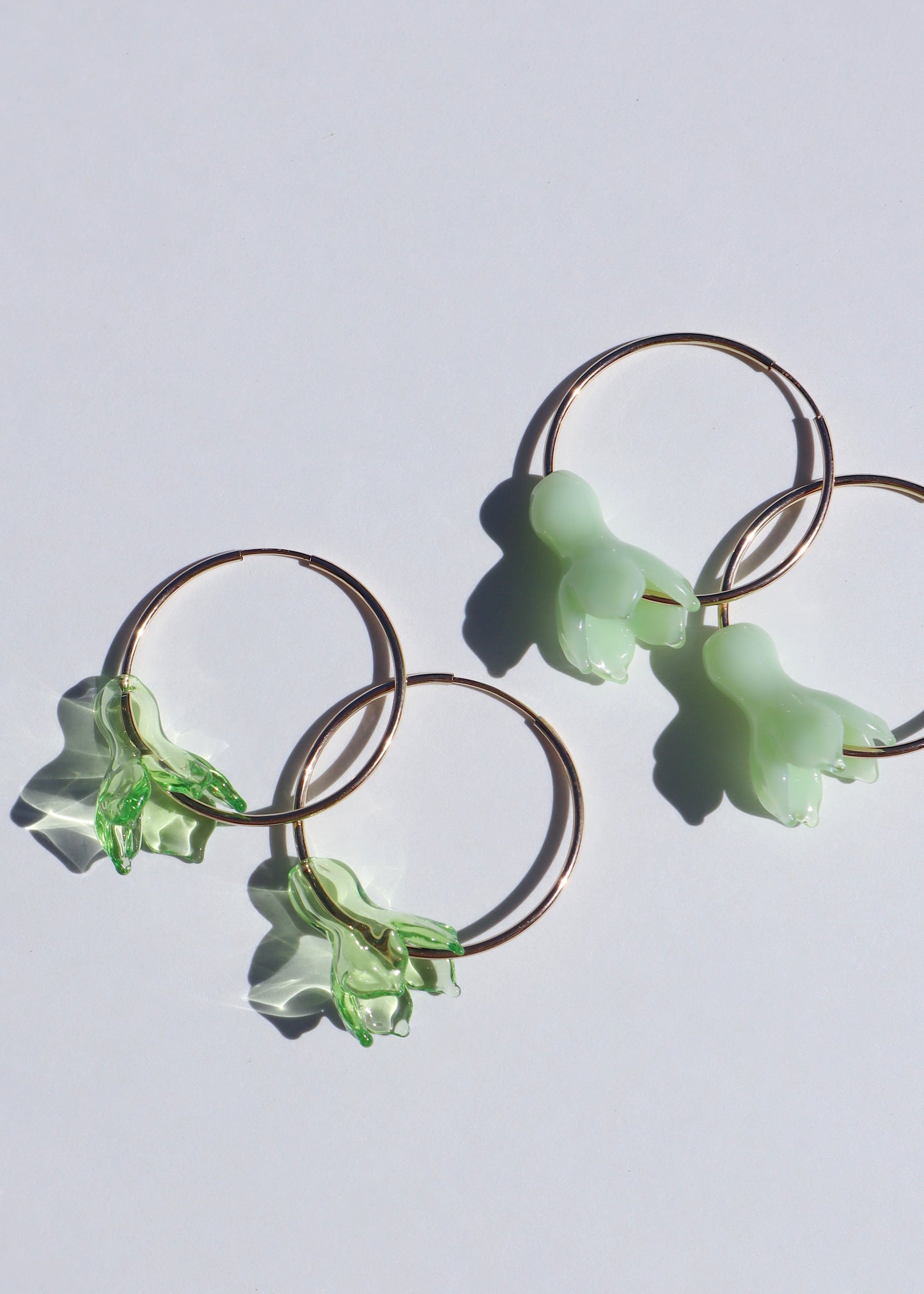 Pakalana Flower Hoop Earrings