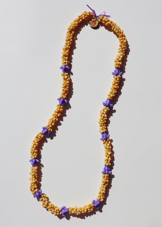 Perfectly Imperfect 40% OFF - Glass Crown Flower Mongo Shell Lei with 11 Pua