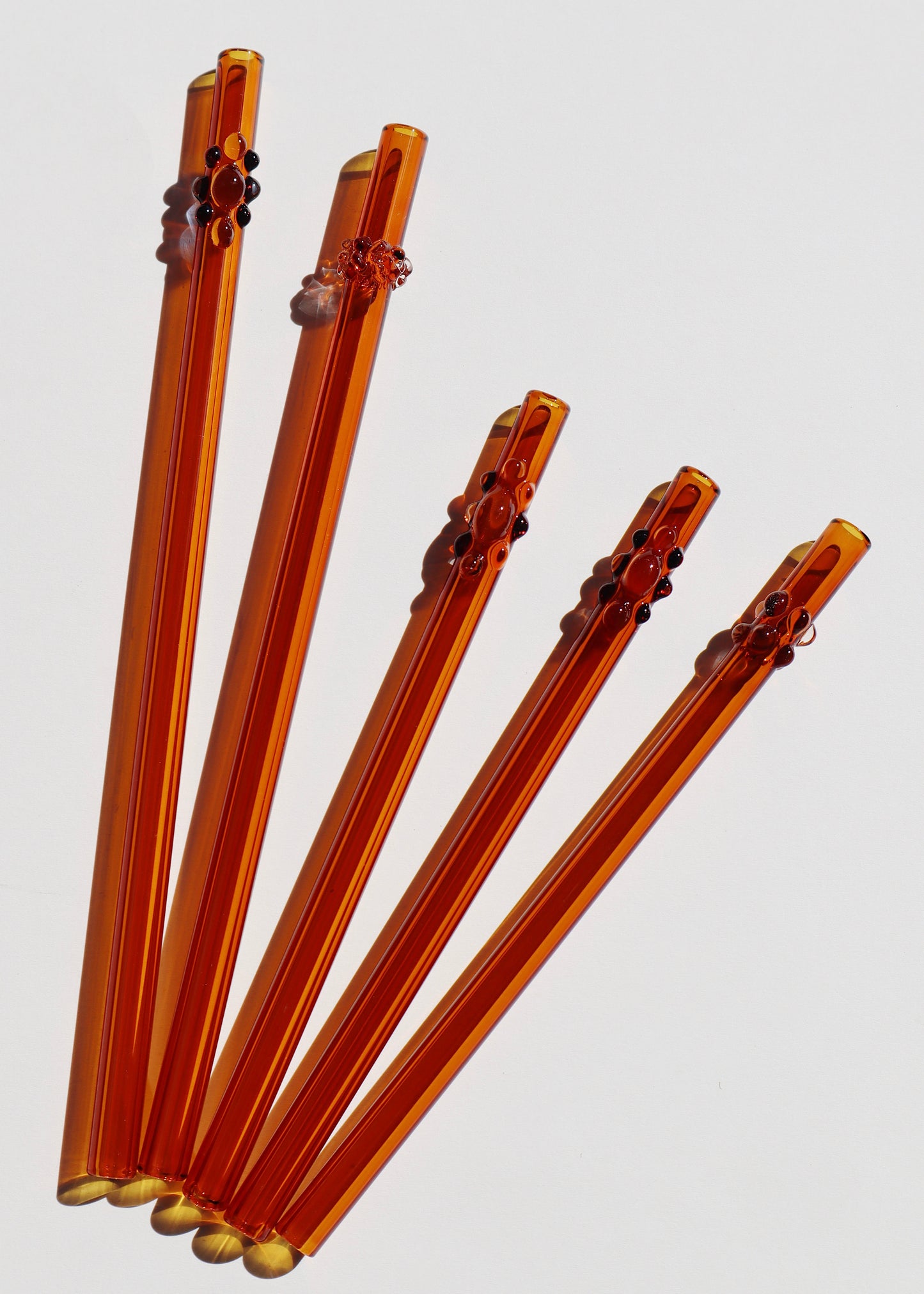 Perfectly Imperfect 40% OFF - Glass Straws - Amber Mixed Set
