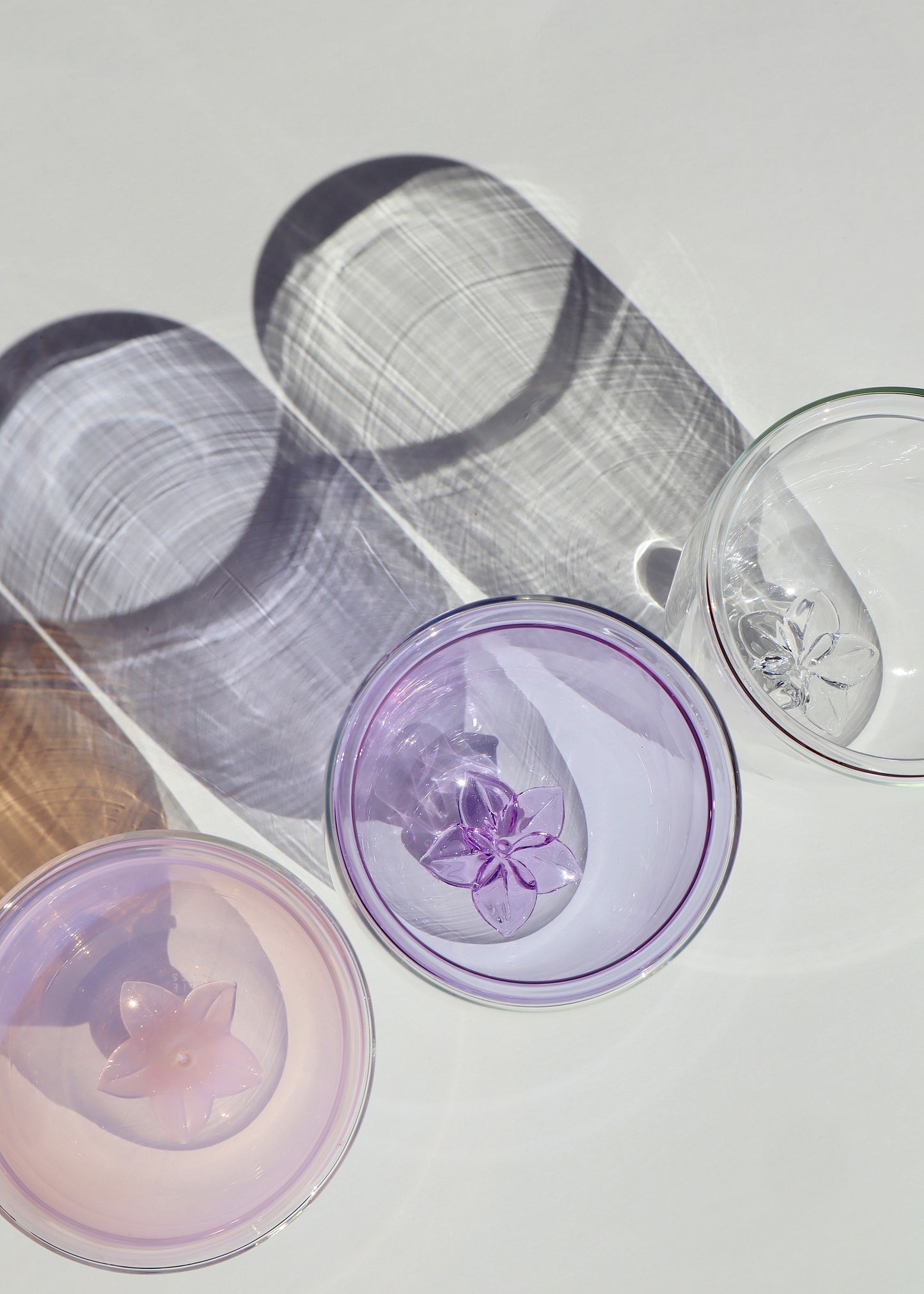 Plumeria Glass Tumbler Cup