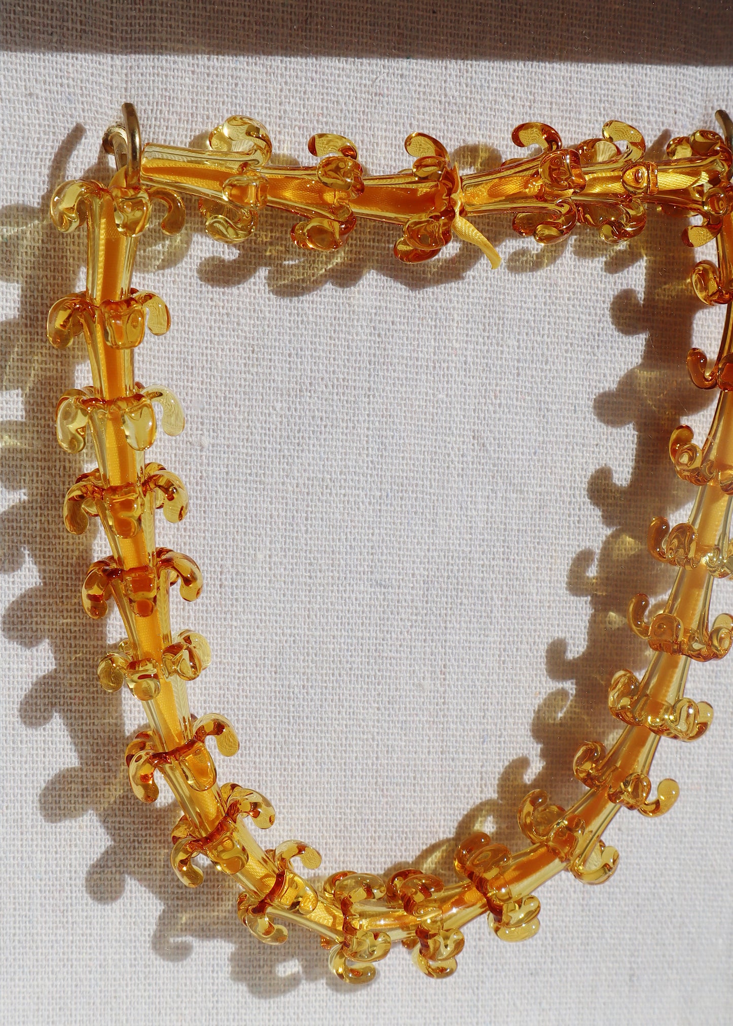 Perfectly Imperfect 40% OFF - Full Puakenikeni Glass Lei in 9" x 9" Shadowbox