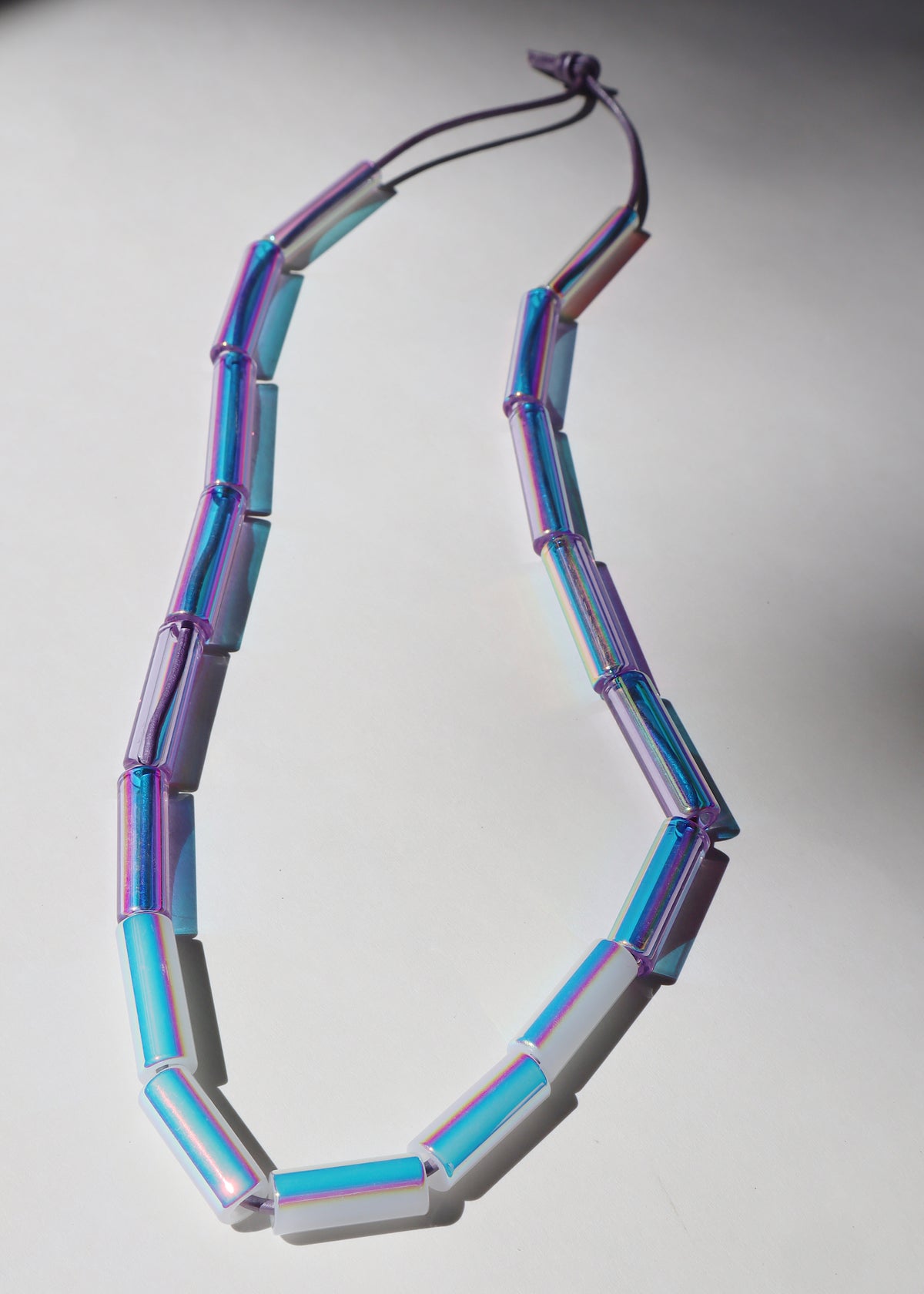 FROM THE ARCHIVES - Aura Rainbow Multi Tube Necklace