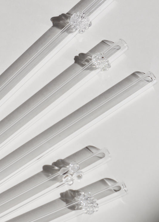 Perfectly Imperfect 40% OFF - Glass Straws - Clear Mixed Set