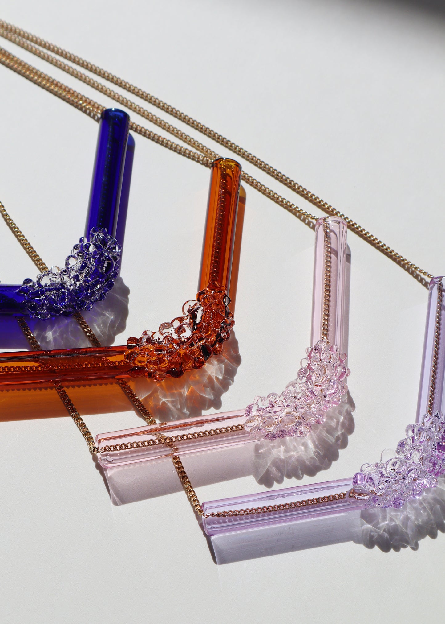 FROM THE ARCHIVES - Glass Cluster Tube Necklaces