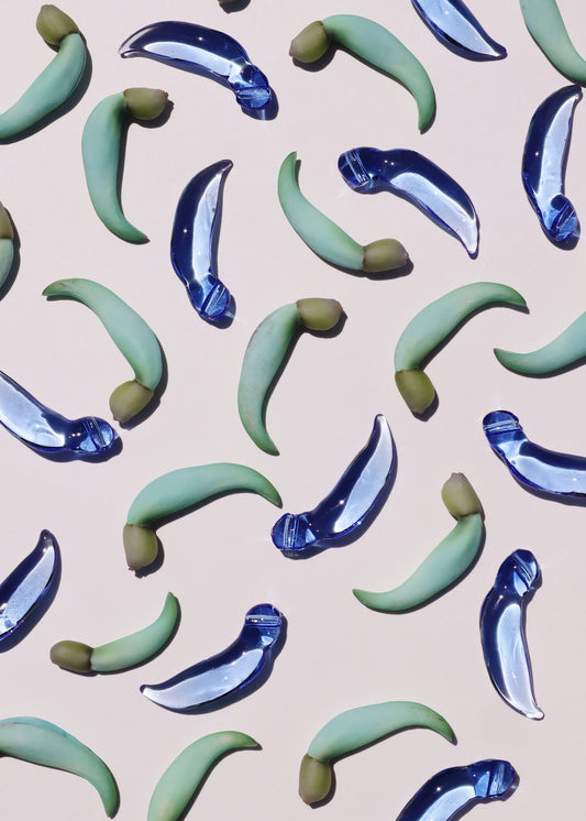 Single Blue Jade Flower Buds