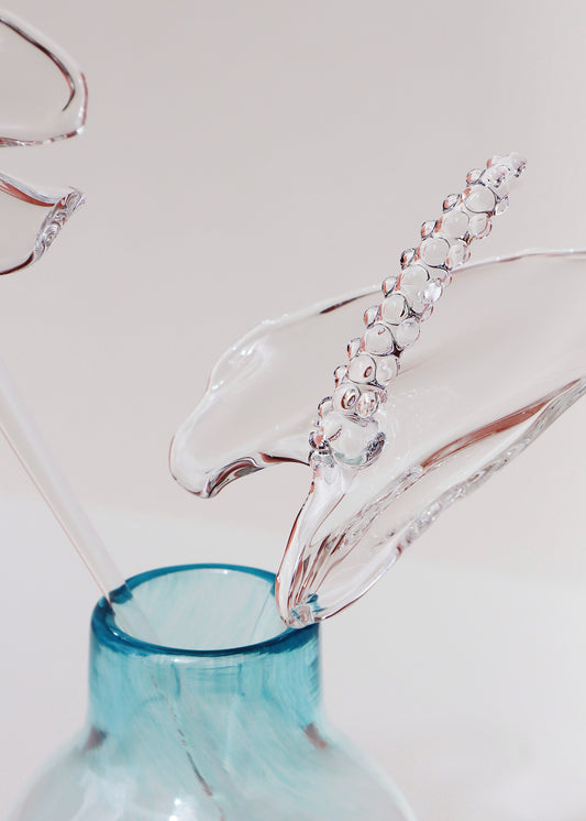 Glass Anthurium Vase Set  #3