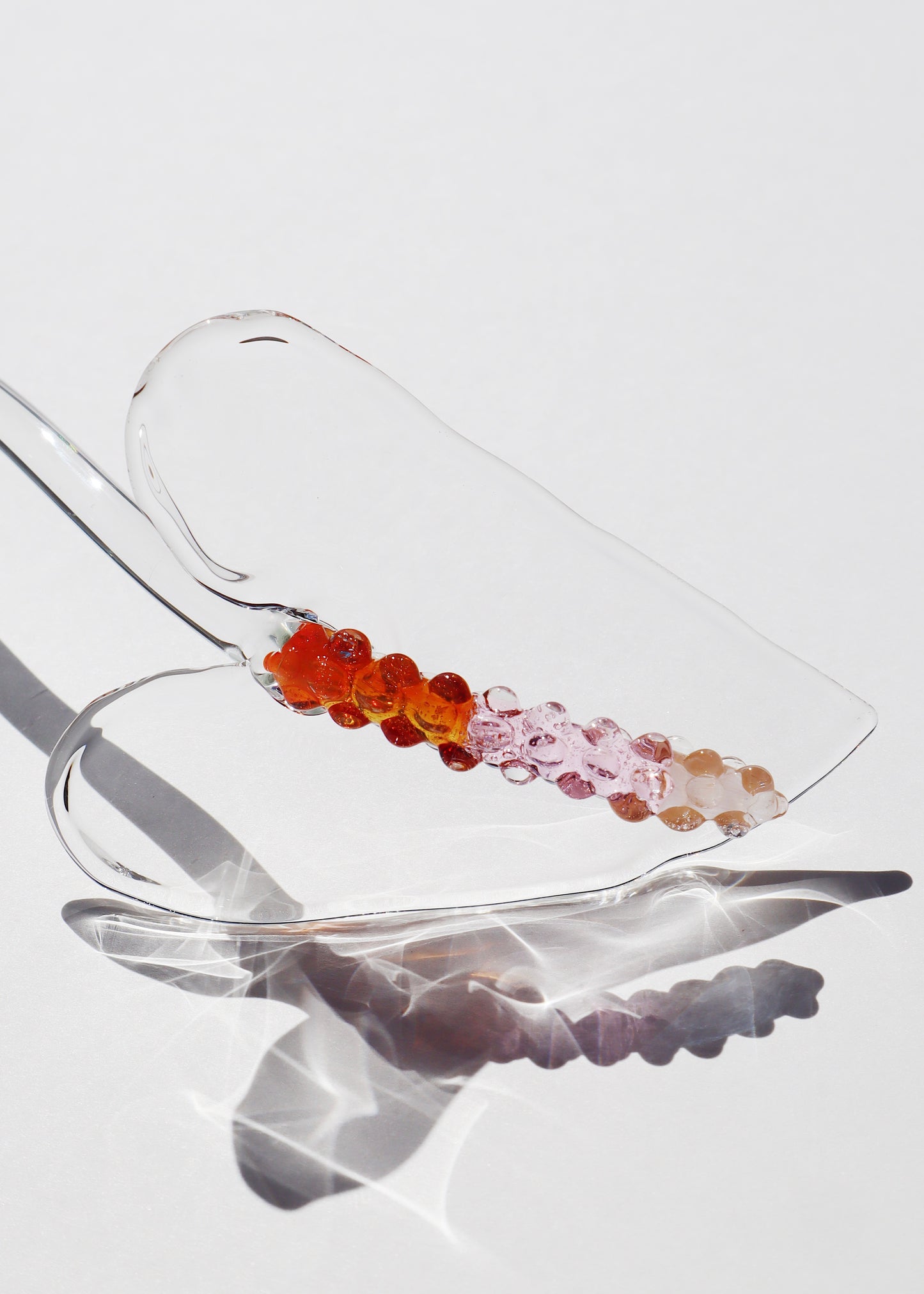 13" Glass Anthurium Single Stem #1