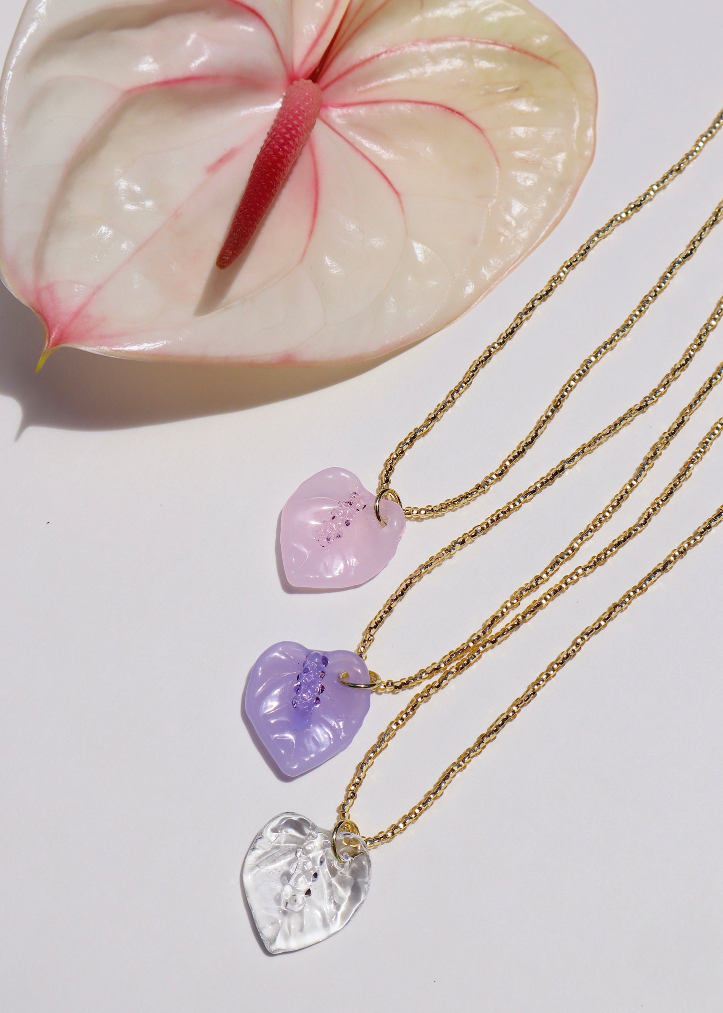 Anthurium Seed Bead Necklace