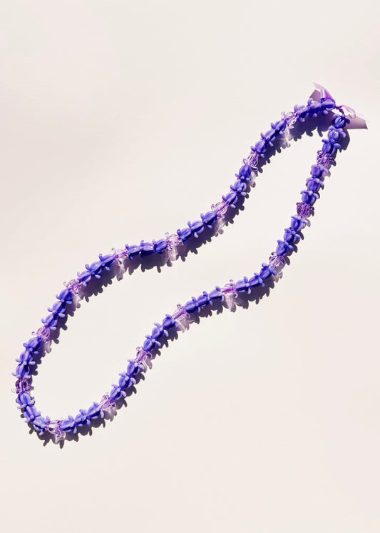 Full Glass Pua Kalaunu Crown Flower Lei with 67 Pua