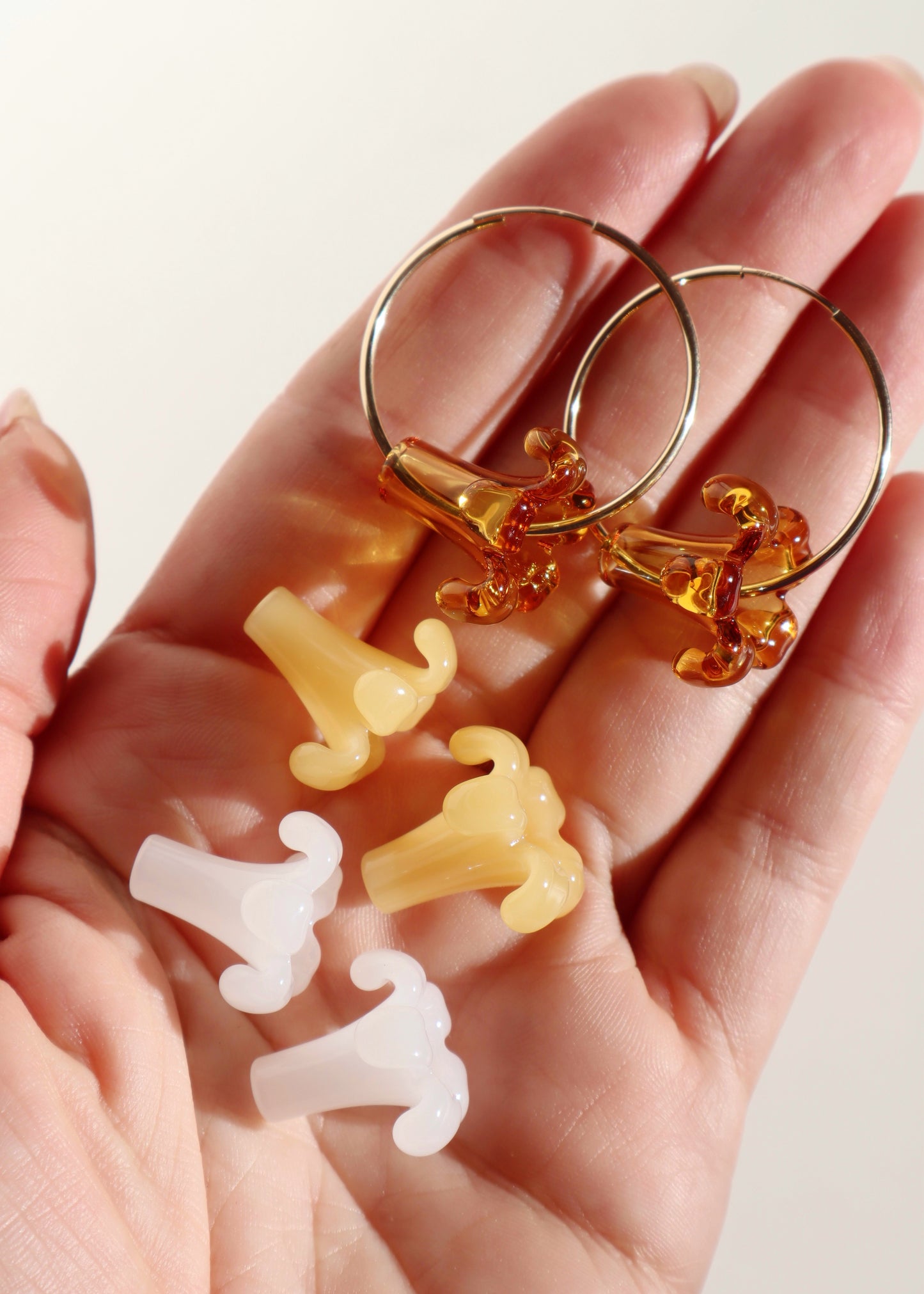 Interchangeable Puakenikeni Flower Hoop Earrings Gift Set