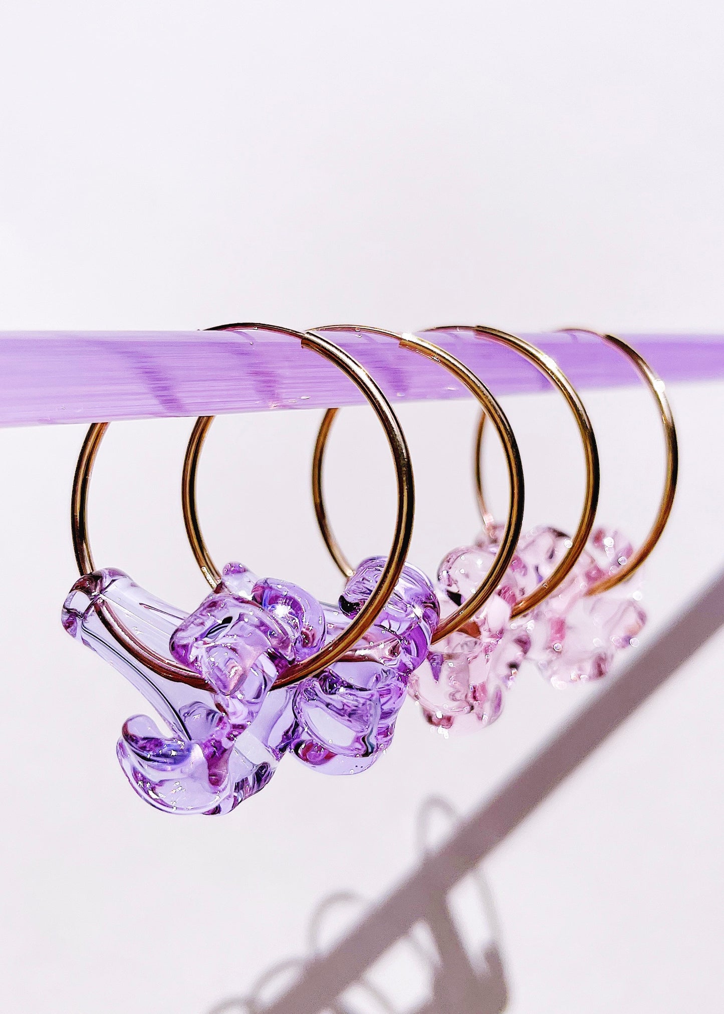 Pua Flower Hoop Earrings