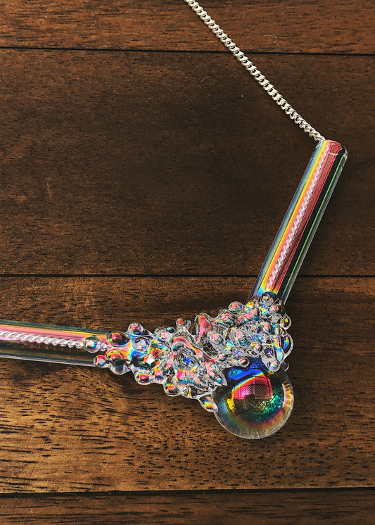 35% OFF SALE - Aura Cluster Orb Necklace