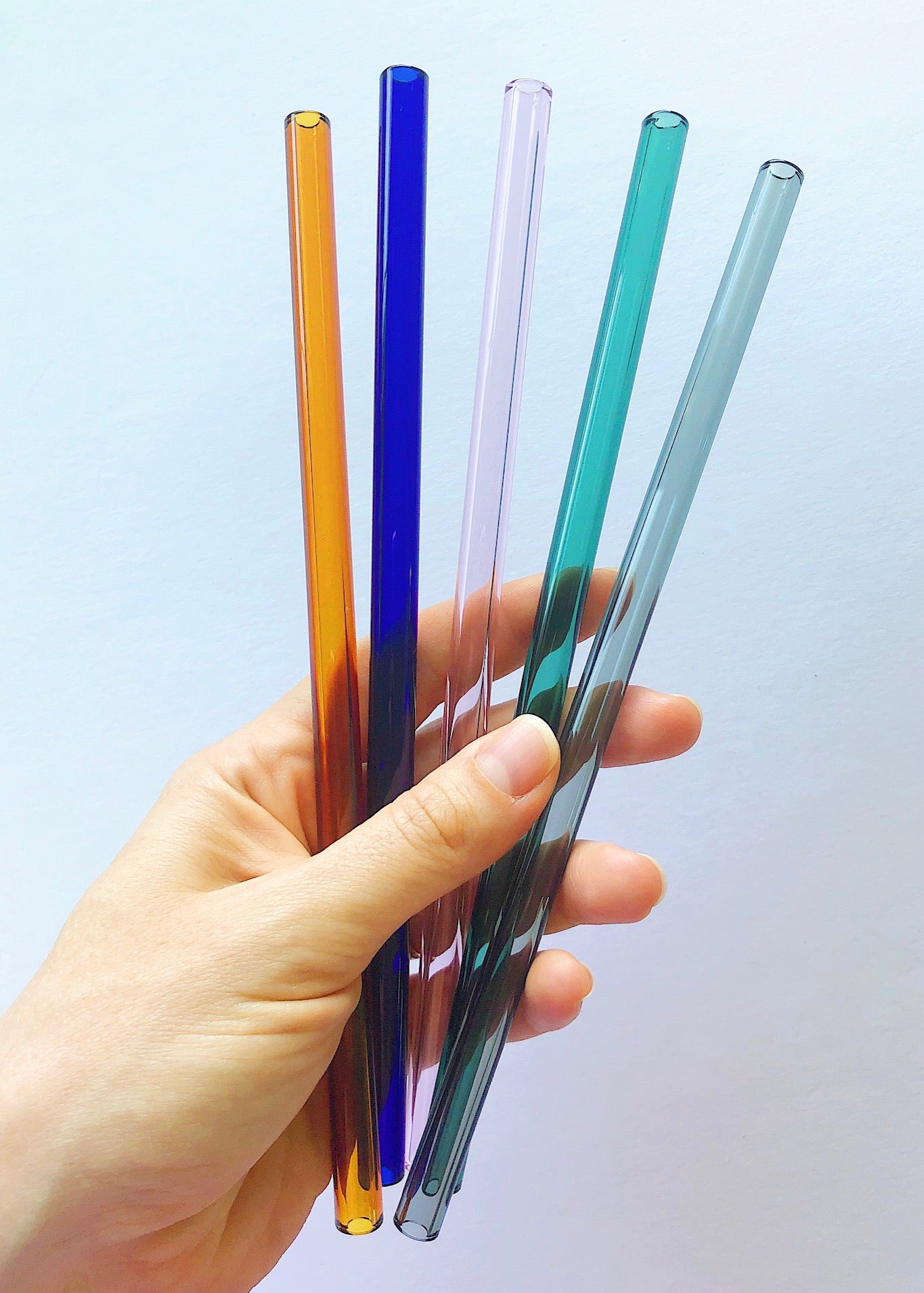 Glass Straw Set : Plain Colors – Arlie Pemberton