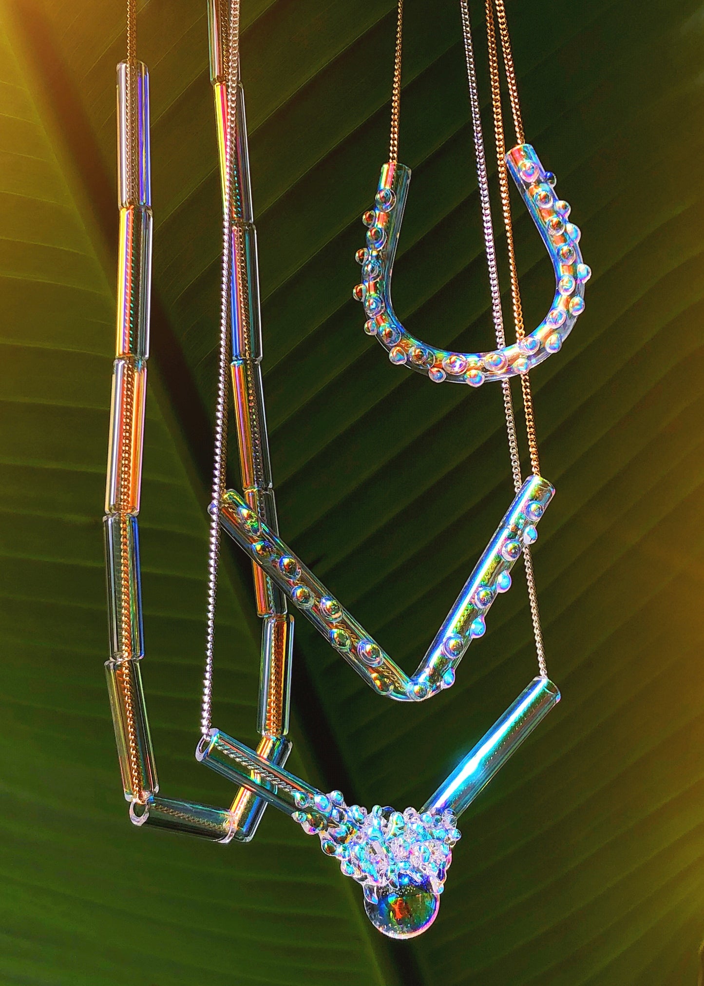 35% OFF SALE - Aura Cluster Orb Necklace