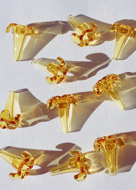 Perfectly Imperfect 40% off - Single Puakenikeni Flowers Translucent Yellow ~ Regular, Lei Size