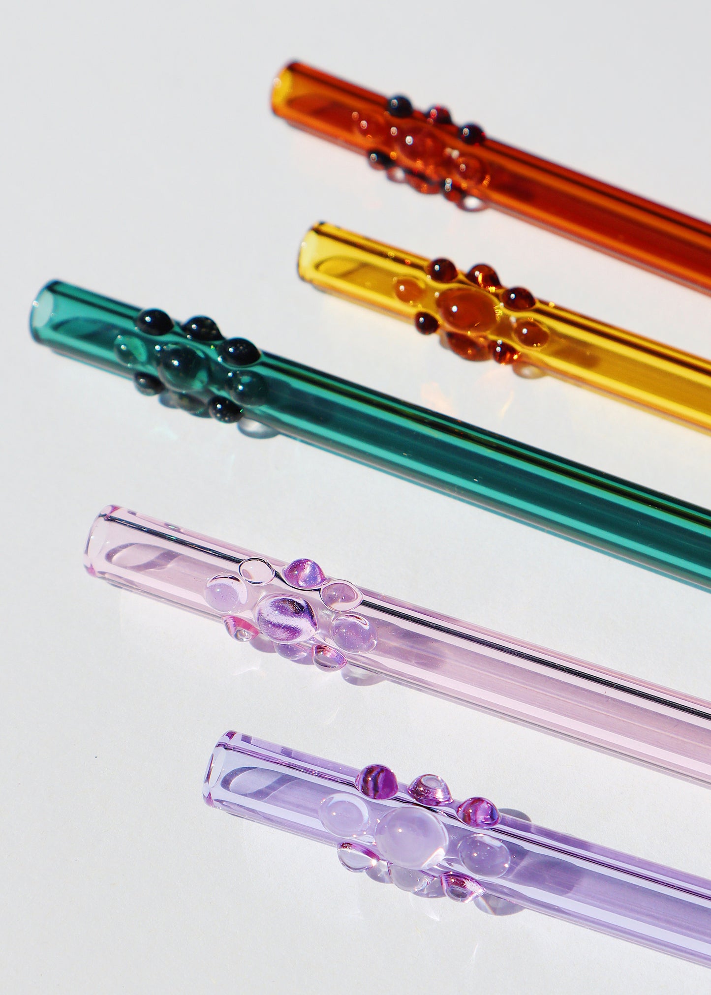 Glass Gem Straws - Colors