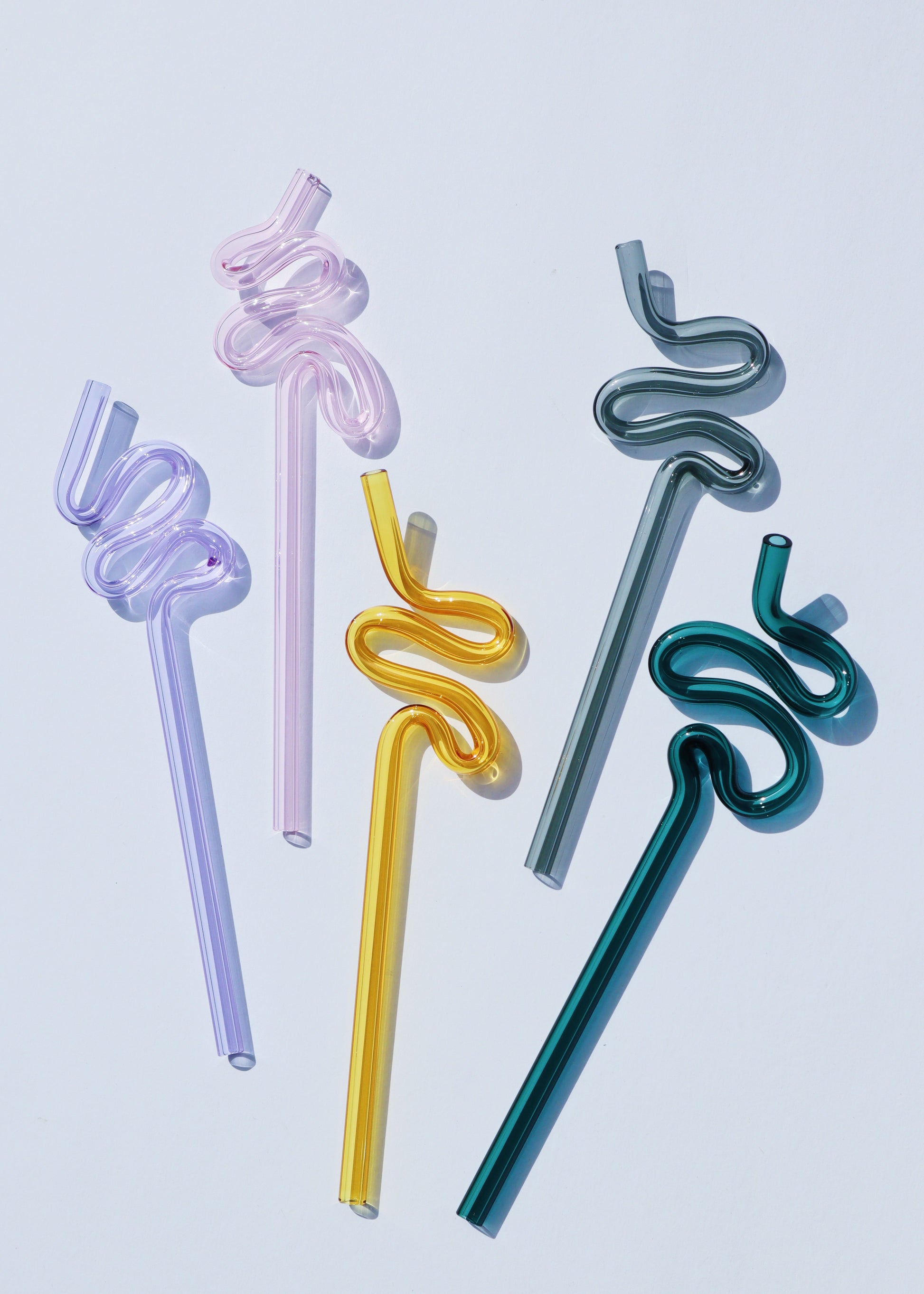 Glass Crazy Straws – Arlie Pemberton
