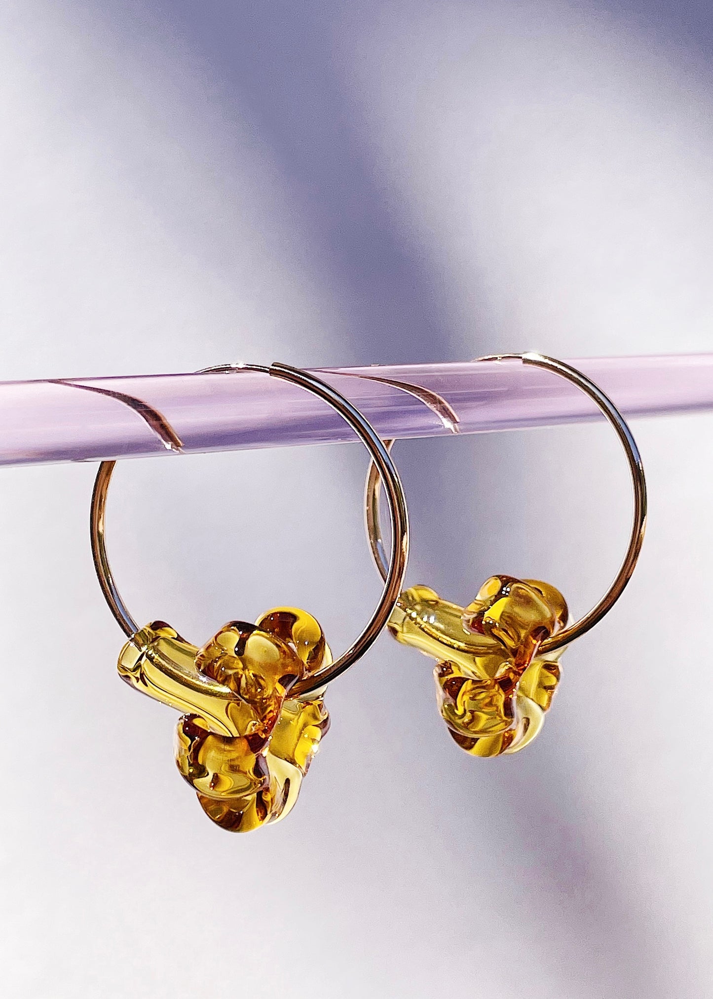 Puakenikeni Flower Hoop Earrings