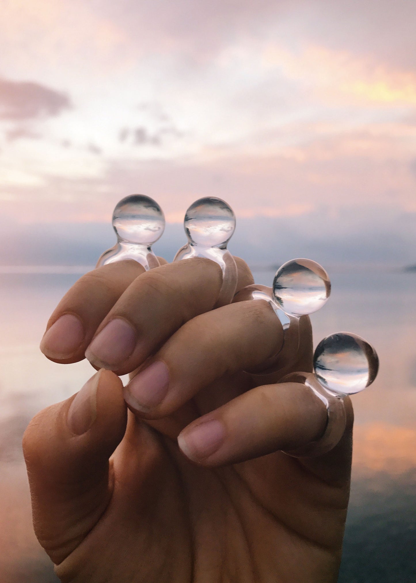 Glass Orb Ring