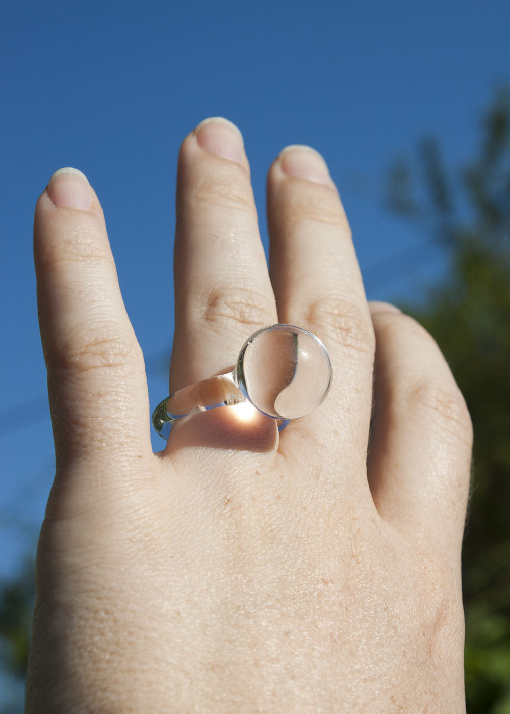 Glass Orb Ring