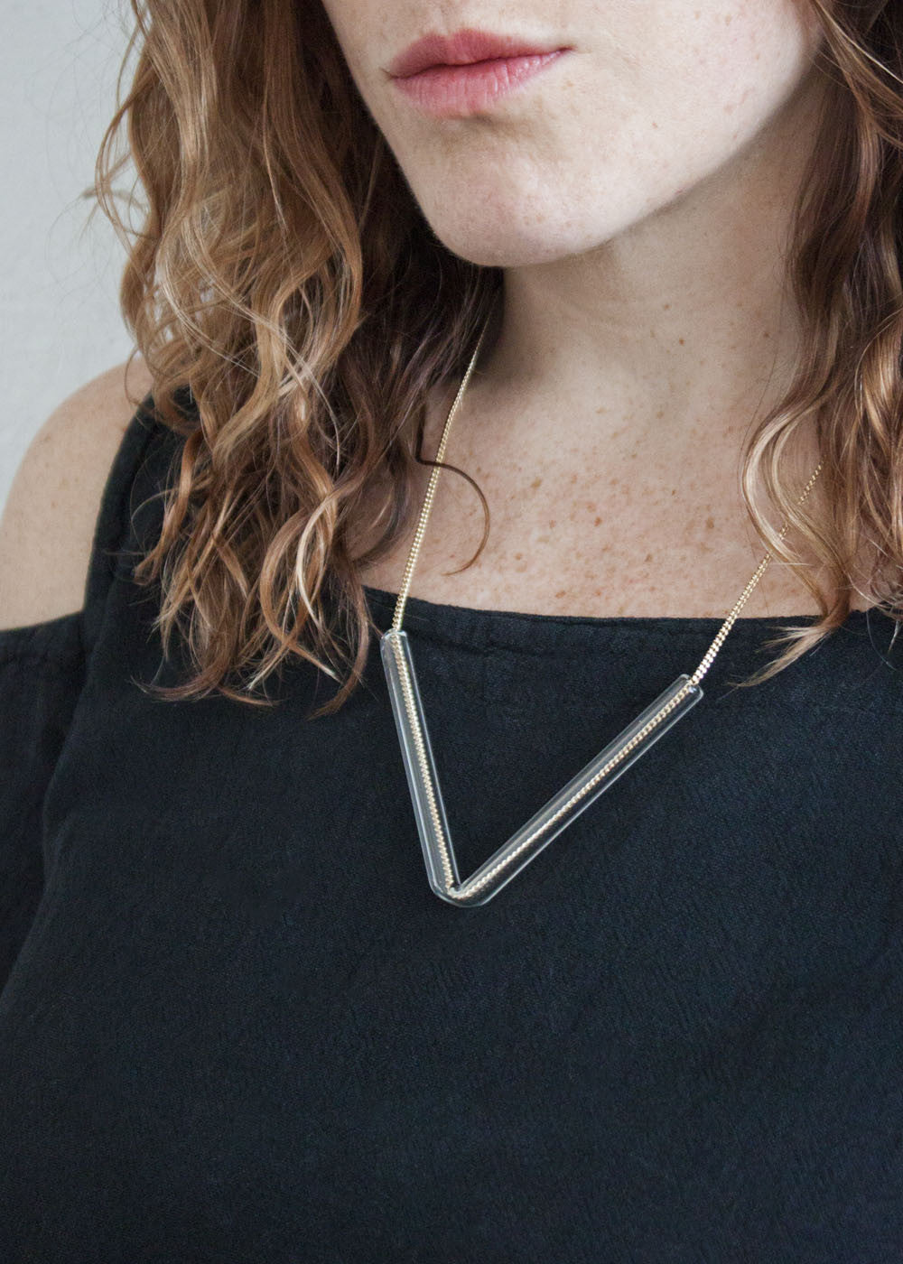 Minimal Glass Tube Necklace No. 4